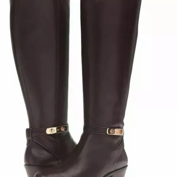 Coach Caroline Round Toe Leather Knee High Boot - Picture 5 of 7